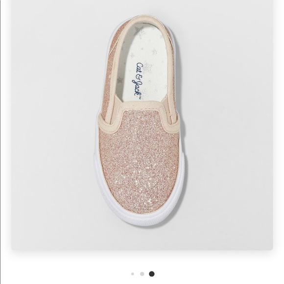 Cat Jack Toddler Rose Gold Glitter 